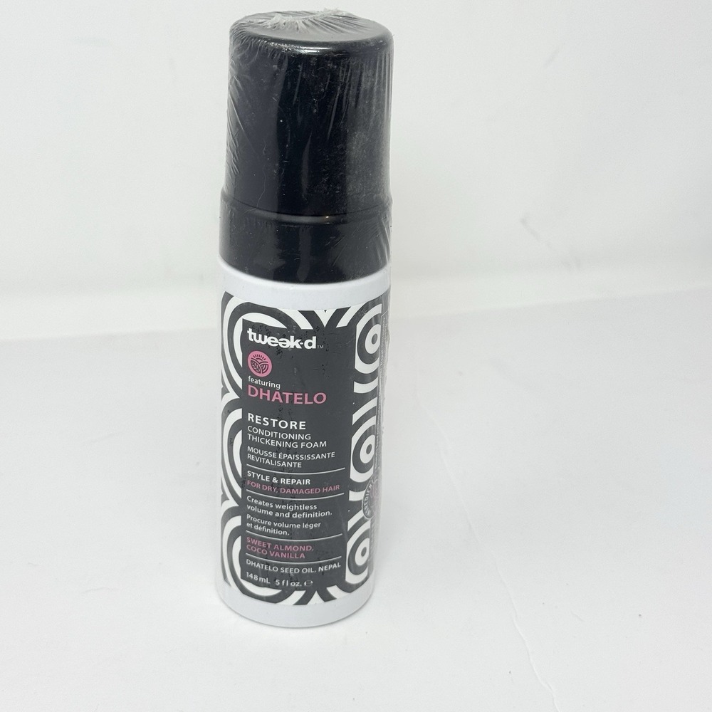 Tweak'd Dhatelo Restore Conditioning Thickening Foam 5 Oz Weightless Volume
